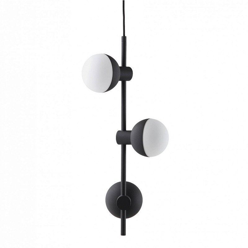 Люстра FRANDSEN CPH Fabian Vertical Chandelier Matte Black Черный Белый Люстра FRANDSEN CPH Fabian Vertical Chandelier Matte Black Черный Белый в Брянске | Loft Concept