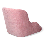 Стул с мягкой розовой обивкой из велюра и подъемно-поворотным механизмом на черных колесиках Harper Pink варинант исполнения - 3 | Loft Concept в Брянске