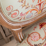 Стул из массива бука светло-зеленый с растительным орнаментом Raffael Angel Green Chair варинант исполнения - 2 | Loft Concept в Брянске