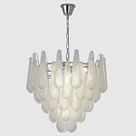 Люстра с подвесками из рифленного стекла в форме капель Textured Glass Chandelier варинант исполнения - 1 | Loft Concept в Брянске