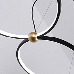 Люстра подвесная светодиодная черный металл Ring Horizontal варинант исполнения - 14 | Loft Concept в Брянске