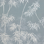 Обои ручная роспись Distant Bamboo Special Colourway on Azure Cobalt painted Xuan paper варинант исполнения - 2 | Loft Concept в Брянске