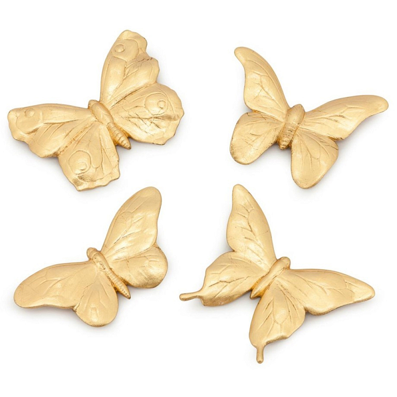 Аксессуар Set Butterfly Big Золотой Белый Аксессуар Set Butterfly Big Золотой Белый в Брянске | Loft Concept