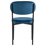 Стул с круглым сиденьем на металлическом основании ALFIE CHAIR Blue варинант исполнения - 3 | Loft Concept в Брянске