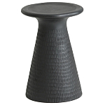 Круглый приставной столик из массива манго Piero Black Side Table варинант исполнения - 1 | Loft Concept в Брянске
