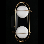 Бра настенное с 2 белыми плафонами Karina варинант исполнения - 3 | Loft Concept в Брянске