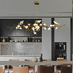 Люстра в виде золотой ветки с цветами и птичками Marvelous Garden варинант исполнения - 6 | Loft Concept в Брянске