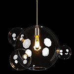 Подвесной светильник со стеклянными плафоном в виде шара и золотыми деталями & Coombes варинант исполнения - 3 | Loft Concept в Брянске