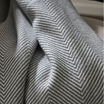 Плед из шерсти мериноса серого цвета 130×180 см Gray Waves варинант исполнения - 6 | Loft Concept в Брянске