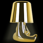 Настольная лампа фигурная золотого цвета с гладким абажуром Высота 16 см Sophia варинант исполнения - 5 | Loft Concept в Брянске