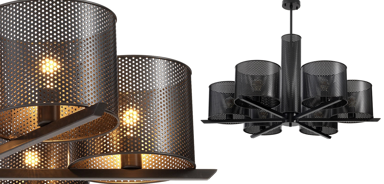 Люстра Eichholtz Chandelier Morrison Bronze Люстра Eichholtz Chandelier Morrison Bronze - Loft-Concept в Брянске