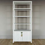 Стеллаж со стеклянными полками Elsa Dreams White варинант исполнения - 6 | Loft Concept в Брянске