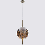 Подвесной светильник с гирляндой внутри круглого стеклянного плафона Garland Glass Hanging Lamp варинант исполнения - 2 | Loft Concept в Брянске