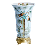 Ваза из фарфора с бронзовыми элементами Tropical Garden варинант исполнения - 1 | Loft Concept в Брянске