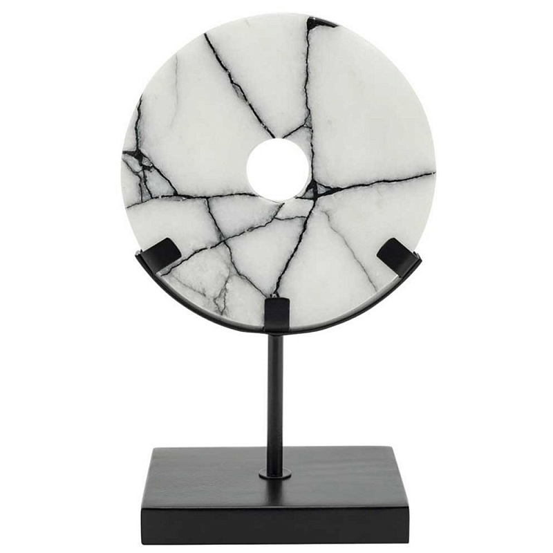 Статуэтка Disk Madison On Stand Черный Белый Статуэтка Disk Madison On Stand Черный Белый в Брянске | Loft Concept