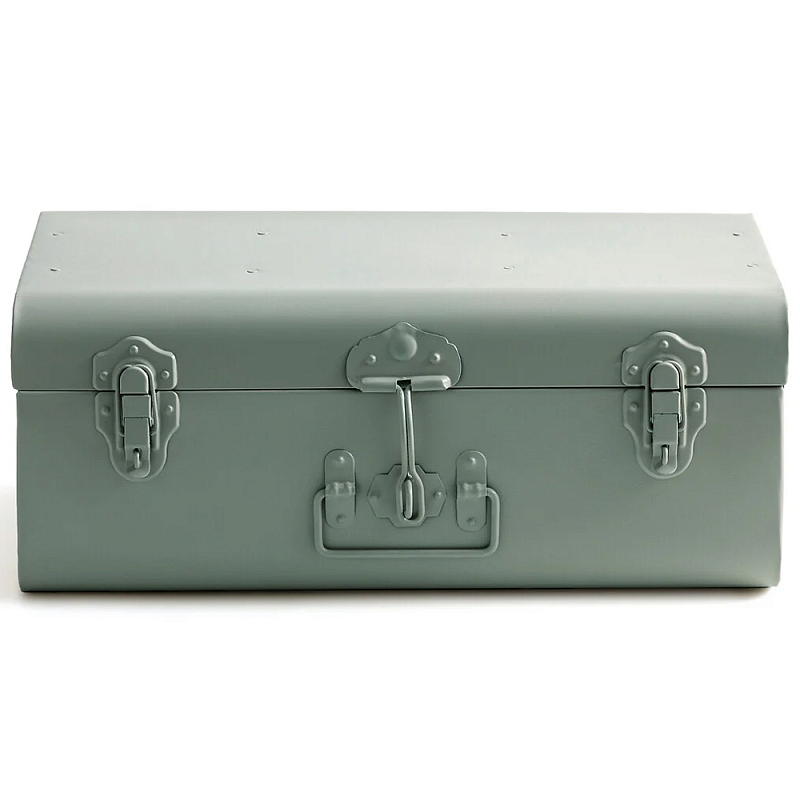 Металлический сундук Metal Chest Green Зеленый шалфей Металлический сундук Metal Chest Green Зеленый шалфей в Брянске | Loft Concept