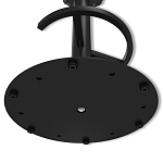 Барный стул вращающийся со спинкой и подлокотниками Douglas Rhombus Черный Велюр варинант исполнения - 8 | Loft Concept в Брянске