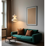 Подвесной вязаный белый светильник «Моника» варинант исполнения - 2 | Loft Concept в Брянске