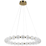 Светодиодная кольцевая люстра с круглыми плафонами Crystal Globule Chandelier варинант исполнения - 4 | Loft Concept в Брянске