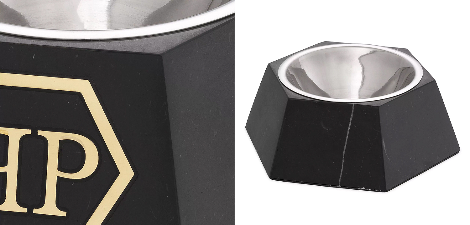 Миска для корма Philipp Plein Dog Food bowl Nice L Black Миска для корма Philipp Plein Dog Food bowl Nice L Black - Loft-Concept в Брянске