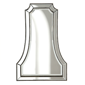 Зеркало в серебристой фигурной раме Silver Reflection