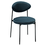 Стул металлический с мягкой спинкой и сиденьем из велюра Alfie Chair варинант исполнения - 3 | Loft Concept в Брянске