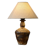 Настольная лампа с керамическим фактурным основанием и тканевым абажуром Eastern Tale варинант исполнения - 6 | Loft Concept в Брянске