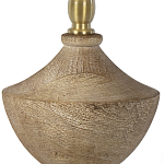 Настольная лампа деревянная с белым абажуром Wooden Table Lamp варинант исполнения - 3 | Loft Concept в Брянске
