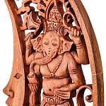 Панно из дерева Ганеша и месяц Panel With Animals варинант исполнения - 2 | Loft Concept в Брянске