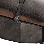 Кресло Duncan винтажная черная кожа варинант исполнения - 5 | Loft Concept в Брянске