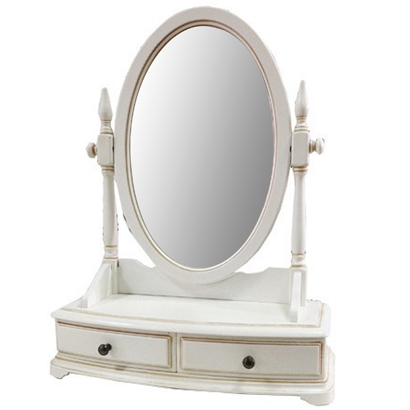 Овальное настольное зеркало из массива дерева Guirlande de Roses Mirror Зеркало ivory ( слоновая кость ) Овальное настольное зеркало из массива дерева Guirlande de Roses Mirror Зеркало ivory ( слоновая кость ) в Брянске | Loft Concept