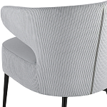 Современное мягкое кресло на металлических ножках Rakush Grey варинант исполнения - 7 | Loft Concept в Брянске