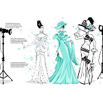 Megan Hess. Audrey Hepburn варинант исполнения - 2 | Loft Concept в Брянске