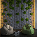 Гипсовая 3D Панель M-30 варинант исполнения - 1 | Loft Concept в Брянске