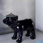 Дизайнерский журнальный стол с основанием в виде собаки Tufetic варинант исполнения - 1 | Loft Concept в Брянске