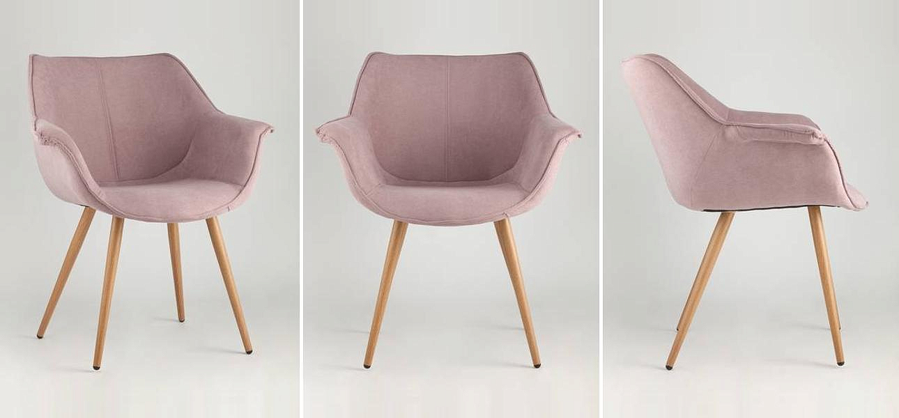 Стул Mason Chair Пыльно-Розовый Ножки светлое дерево Стул Mason Chair Пыльно-Розовый Ножки светлое дерево - Loft-Concept в Брянске