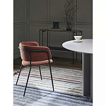 Стул полукруглый мягкий с буклированной обивкой Chair with Boucle Upholstery варинант исполнения - 4 | Loft Concept в Брянске