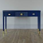 Дизайнерский Письменный стол Elsa Dreams Blue с тремя ящиками варинант исполнения - 1 | Loft Concept в Брянске