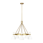 Люстра с 5-ю плафонами в форме песочных часов с узкими перфорированными отверстиями Feiss варинант исполнения - 8 | Loft Concept в Брянске