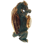 Часы в виде дракона Green Dragon with Clock варинант исполнения - 3 | Loft Concept в Брянске