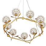 Люстра круглая с декором в виде цветков одуванчика Hanging Dandelion варинант исполнения - 3 | Loft Concept в Брянске
