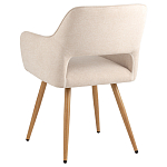 Стул в рогожке бежевого цвета NEASAN STOOL варинант исполнения - 4 | Loft Concept в Брянске