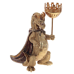 Подсвечник в виде дракона Dragon candlestick Green Gold Brown L or R варинант исполнения - 6 | Loft Concept в Брянске