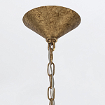 Люстра подвесная с круглыми дисками из серого фактурного стекла с белым матовым шаром внутри Quintiesse варинант исполнения - 4 | Loft Concept в Брянске