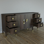 Большой Комод-буфет Elsa Dreams Walnut с ящиками варинант исполнения - 6 | Loft Concept в Брянске