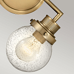 Бра для ванных комнат с прозрачным шарообразным плафоном из стекла с пузырьками на круглом основании Hinkley варинант исполнения - 15 | Loft Concept в Брянске