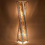 Торшер из перламутра на металлическом каркасе Indonesian Wave варинант исполнения - 4 | Loft Concept в Брянске