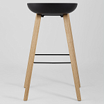 Барный стул на ножках из натурального дерева Boras Black варинант исполнения - 4 | Loft Concept в Брянске