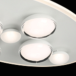 Потолочный светильник овальной формы белого цвета с 7-ю лампами Lunar Pebbles варинант исполнения - 6 | Loft Concept в Брянске