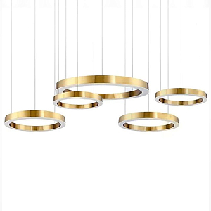 Люстра Light Ring Horizontal Латунь